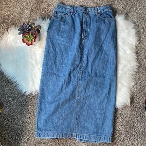 GAP Classic Blue Midi Skirt